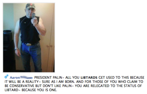 Facebook Palin Supporter