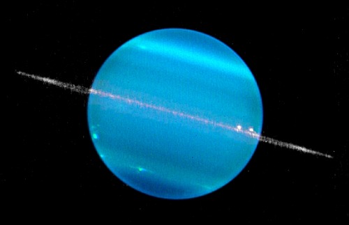scipsy:  Uranus Composite Ring Image (via W. M. Keck Observatory) 