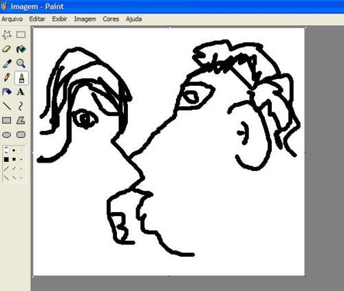 Quando a internet cai e eu invento de desenhar no paint