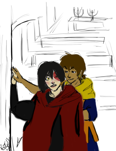 bangarang-bro:I re-read Suzukiblu’s Hunchback of Notre Dame AU.So I drew this. Disney!Gypsy Jet is h