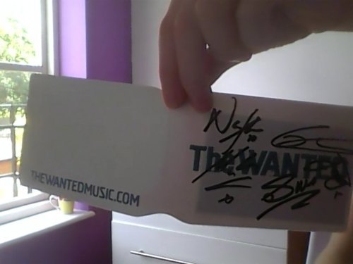 The Wanted SIGNED bus pass holder giveaway.