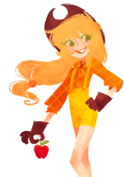 kaymurph:  applejack is my favorite to draw yup 