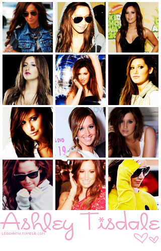 Free to use. A Simple Ashley Tisdale edit I just made. My Tumblr is on it so no need