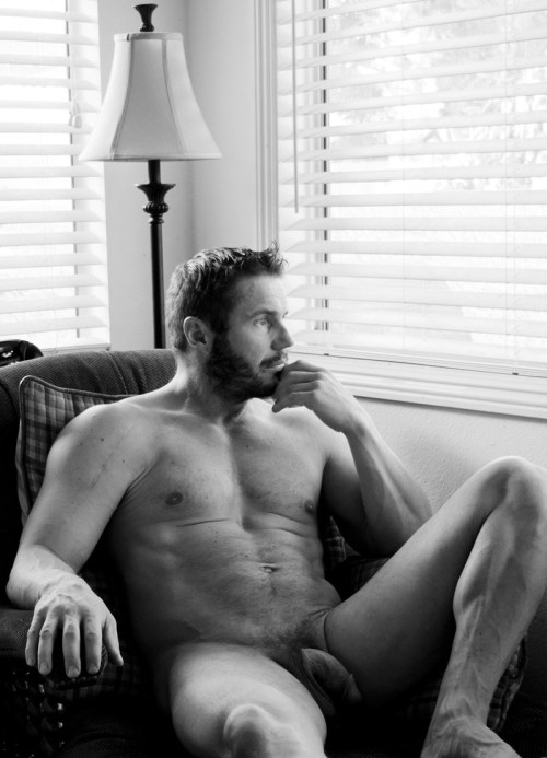 Contemplating attractive father figures, beards and chairs.