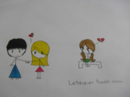   O amor é lindo…  …Mas sempre tem alguém que se machuca. 