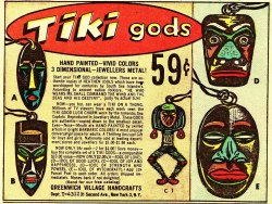 vintagemarlene:  tiki gods, only 59c. try