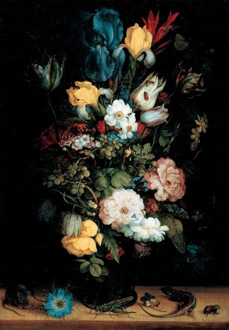Bouquet of Flowers,1612, Roelant Savery. Dutch, (1576-1639)