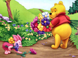 Roseanddaisies:  Leitão:  Como Se Escreve Amor? Pooh:  Você Não Escreve Isso.