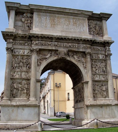 novitas-romanitas:Arch of Trajan, Beneventum.