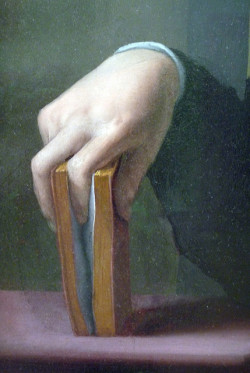 flashbackdandies:  Detail of Portrait of a Young Man (1530s) – Bronzino (Italian, 1503–72) 