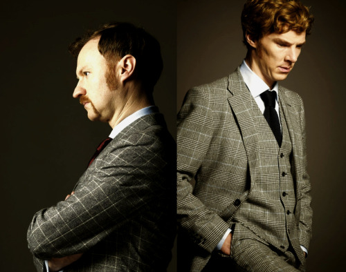 thelilnan:#i like how they look more like brothers without the dyed hair. i suspect that the holmes 