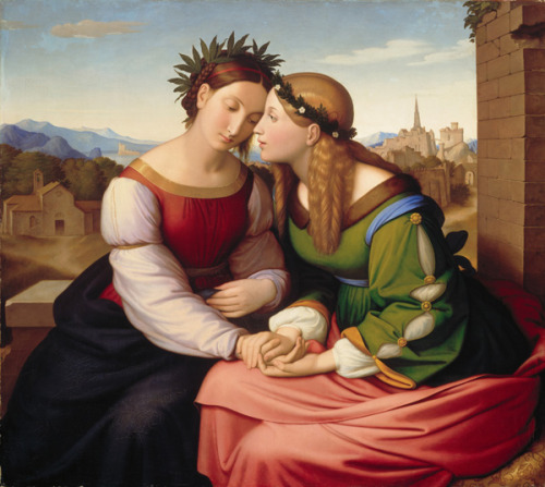 artamidst-blog:Friedrich Overbeck, Italia and Germania, 1811-1828.