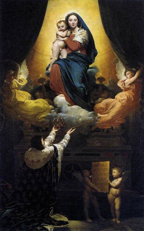 Jean Auguste Dominique Ingres, Vow of Louis XIII, 1824. 