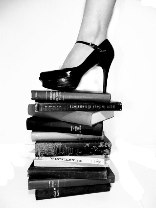 I think I&rsquo;ll choose&hellip; both! girlonaleash:  Kinky shoes or kinky books?