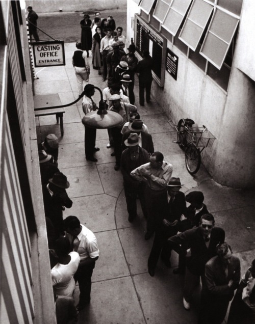 newamsterdamlemonade:casting office at the MGM studio lot, Hollywood, California, 1938. by John Swop