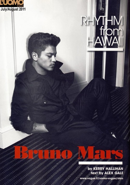 justhooligans:  emmanueltjiya:  Man of the moment Bruno Mars is featured in a black