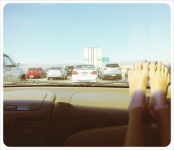 Stuck in traffic&hellip;