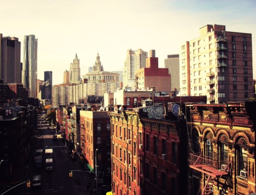 nythroughthelens: The world above the streets of Chinatown. New York City. Buy “Chinatown City