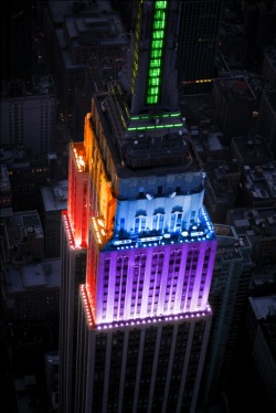 treceam:  Empire state goes rainbow.  so