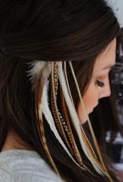 silentxdreams:  I want feathers for my hair like that sooo  badd 