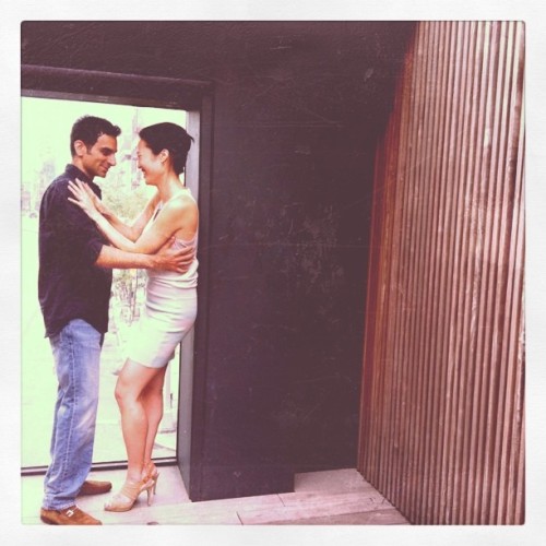 New NY — Ivana and Rasheed celebrate their engagement in the Meatpacking District. (Taken with Instagram at The High Line)