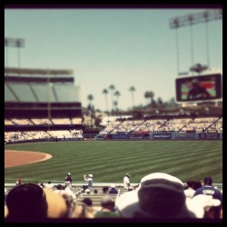 My First Dodgers Game. With My Brother And His Friends, Ian &Amp;Amp; Bianca. Too