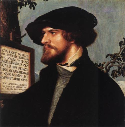 artmagnifique:  HANS HOLBEIN THE YOUNGER. Portrait of Bonifacius Amerbach, 1519, oil on pinewood.  