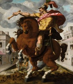 missfolly:  Marcus Curtius, by Hendrik Goltzius