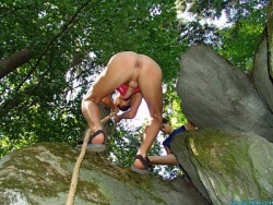 Rock climbing