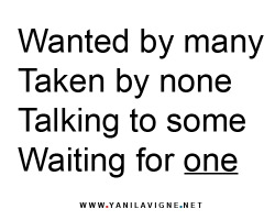 yanilavigne:  More?