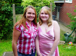 Me &amp; my mum before I went to prom &lt;3Yes I am very pale. I know.2006 I think it was LOL