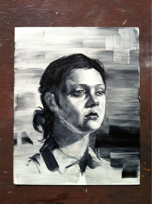Portrait of the model Ann Lasocki8x10, oil on board3 hour sitting at the Safehouse Atelier