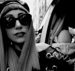 Gaga in B&W.