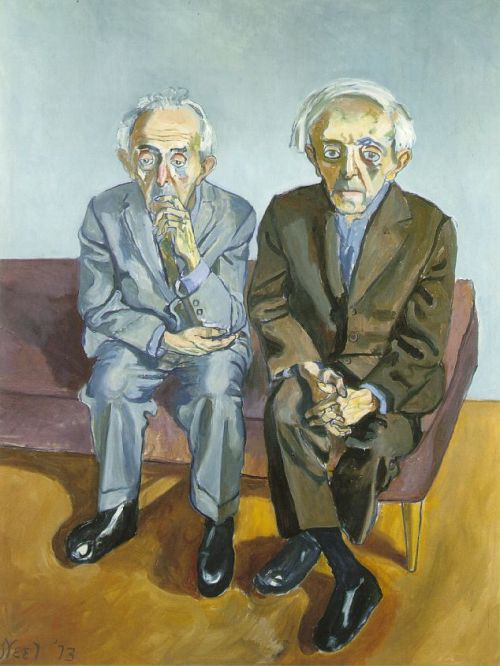 fuckyeah-arthistory:  The Soyer Brothers - Alice Neel, 1973 