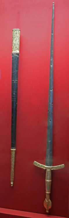 Ceremonial sword of the Rector of Ragusa, donated 1466 by King Matthias Corvinus as a sign