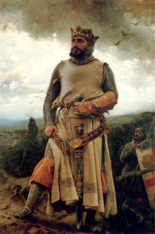 Portrait of Alfonso I of Aragon by  Francisco Pradilla, 1879.
