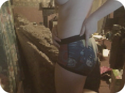 notyourdream:  casp3rhaunts:  ddouglas18:  Idk if anything is more sexier than a hot girl wearing your favorite super hero on her panties lol  Haha I forgot about this. SIDEBOOB.   your sideboob makes me excited. 