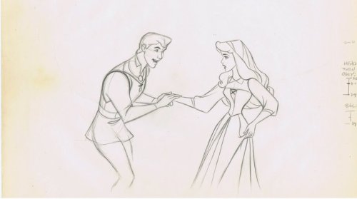 Sleeping Beauty Animation Sketch by Milt Kahl.