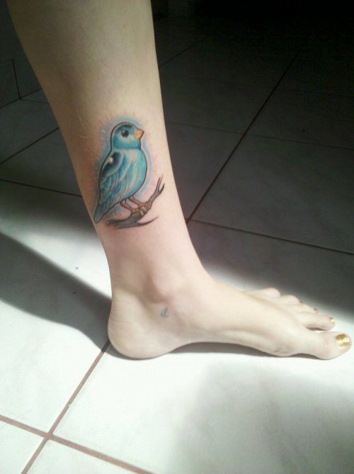 fuckyeahtattoos:This is my blue canary nightlight inspired by the They Might Be Giants song, “