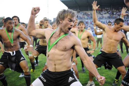 XXX  New Zealand perform the haka following their photo