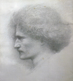 missfolly:  Portrait of Ignacy Jan Paderewski, by Edward Burne-Jones, 1892 