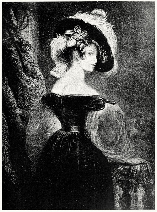 The wife of Romantic sculptor Antonin Moine († 1849). From a lithograph by Léon Noël. From XIXe sièc