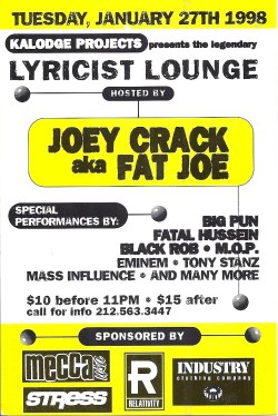  Fat Joe x Big Pun x Black Rob x M.O.P - Lyricist Lounge Show, 1998