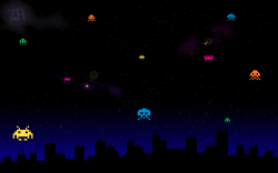 It8Bit:  Wallpaper Wednesday: Night Invaders - By Joan Vila Cardona Also Check Out