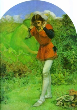 missfolly:  Ferdinand Lured By Ariel, by John Everett Millais, 1849 
