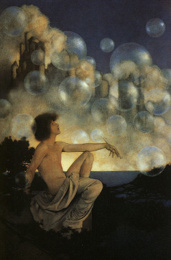 missfolly:  Air Castles, by Maxfield Parrish,