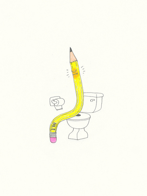 brockdavis:  No. 2 pencil silly sketch for my kids :) 
