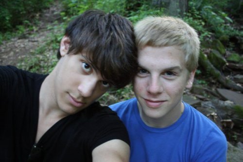fuckyeahgaycouples:  This is my boyfriend Andrew on the left (http://unscored.tumblr.com) and me on the right (http://eddied1991.tumblr.com). We’ve been together for a year now, and we just recently moved in together about two months ago. I can say