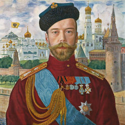 fuckyeahclassicart:  Tsar Nicholas II by Boris Kustodiev 