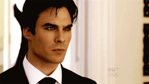 Damon: “We need to talk !”Elena: “Does it have to be right now ?”